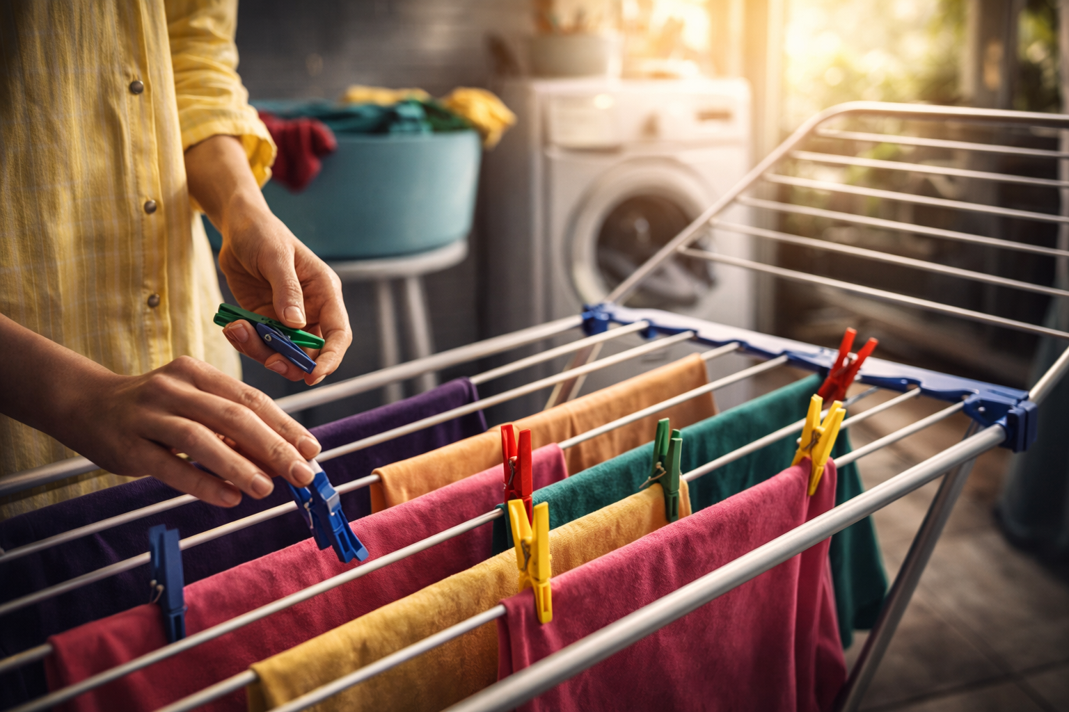 El truco infalible para secar la ropa rápido en invierno y evitar malos olores