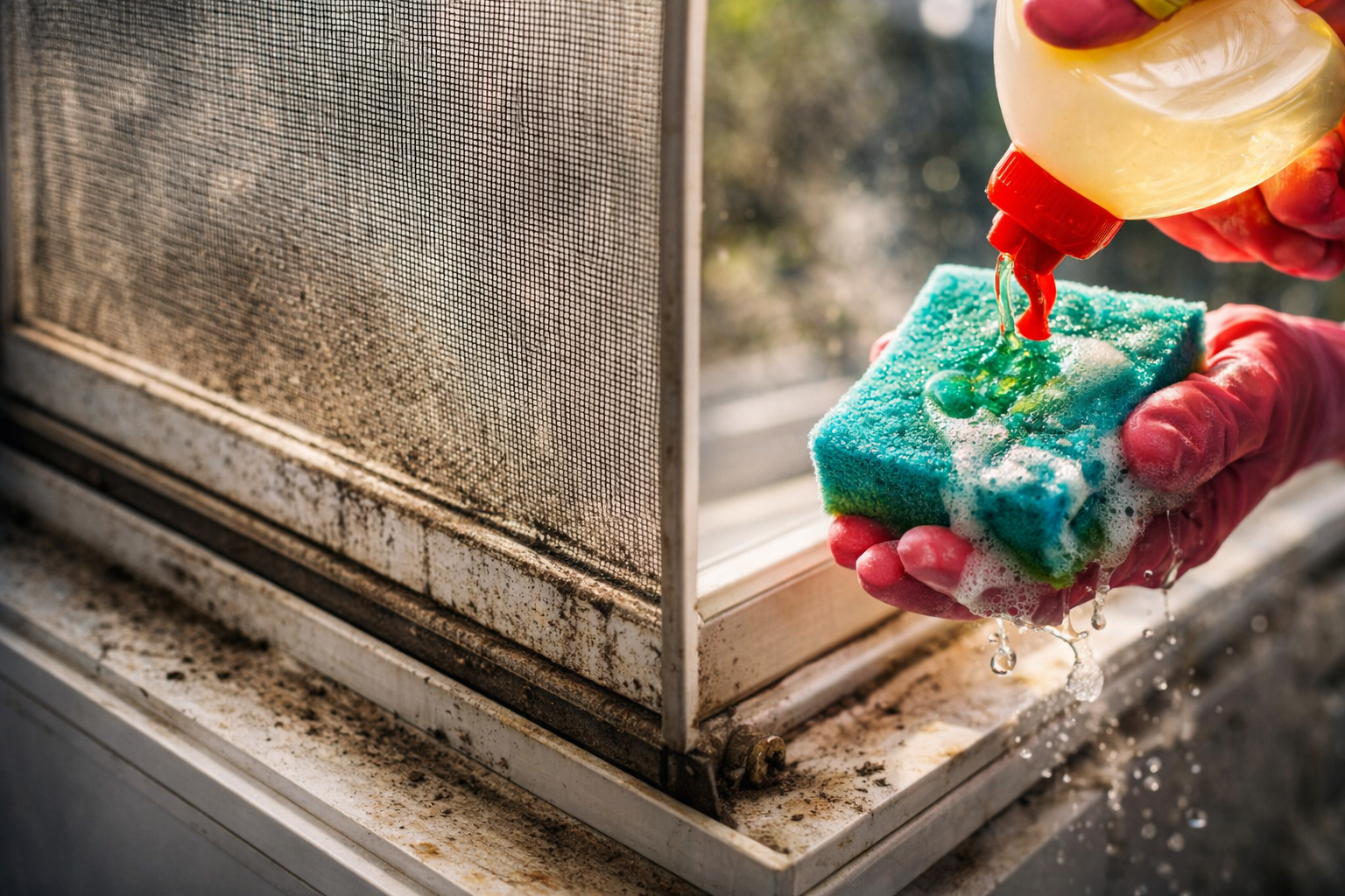Es hora de limpiar a fondo la mosquitera antes del verano: método fácil y eficaz