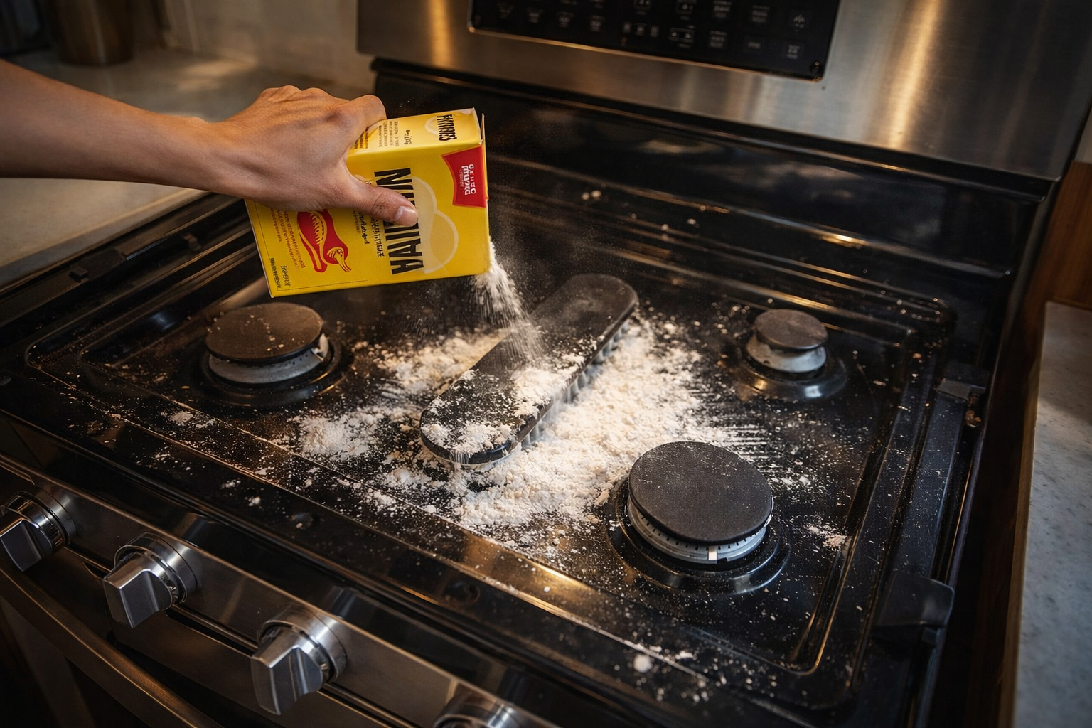 Esparce almidón de maíz sobre la estufa: esto es lo que ocurre 5 minutos después