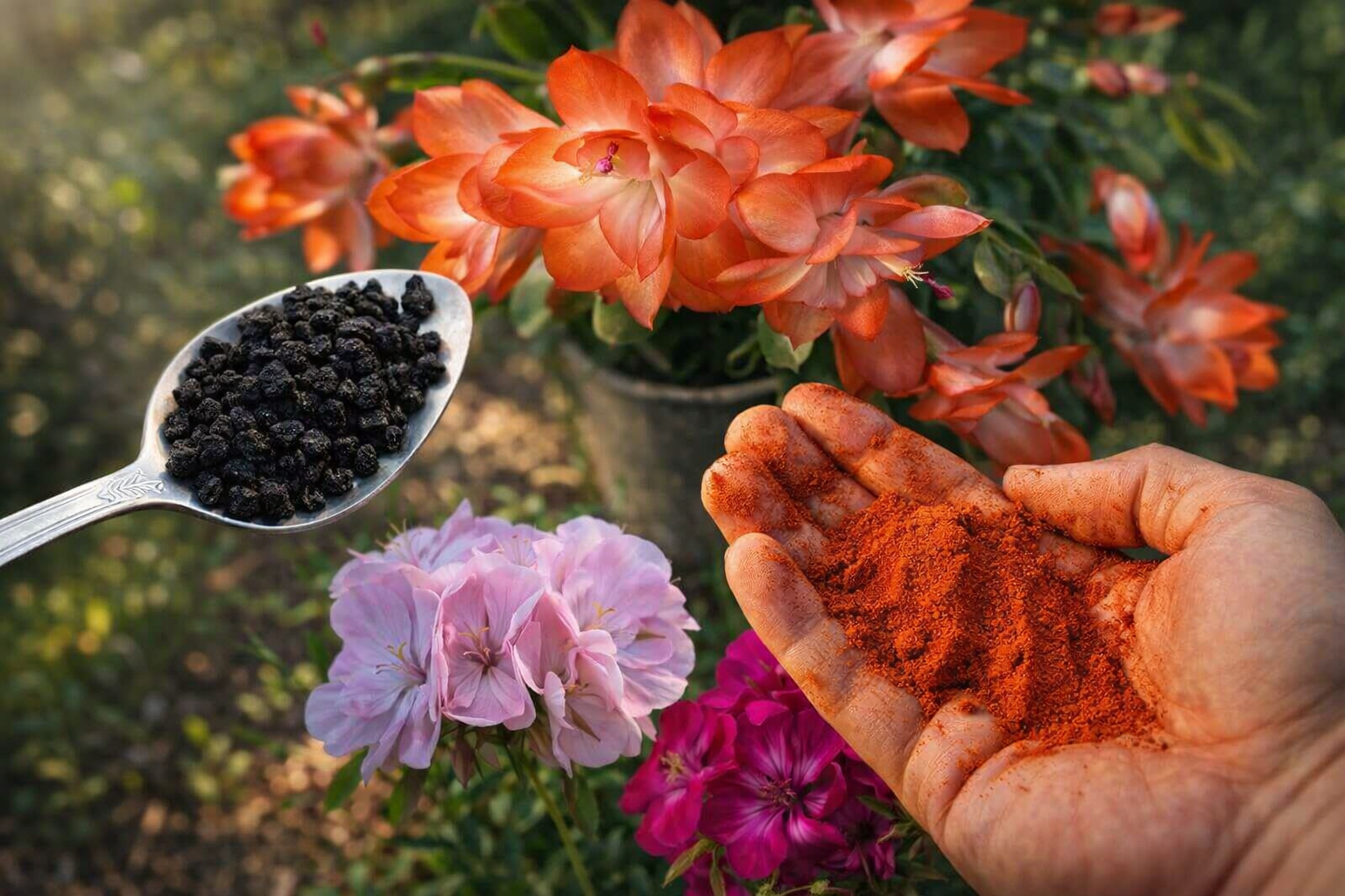 Esta especia hará que cada flor de tu balcón o jardín crezca exuberante