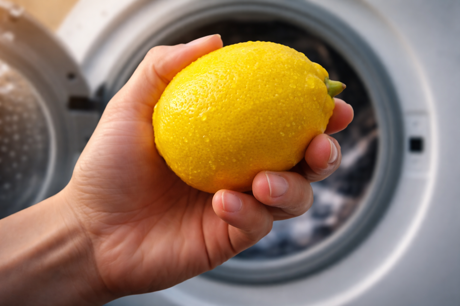 Exprime dos limones en la lavadora y te lo agradecerás: esto es lo que sucederá