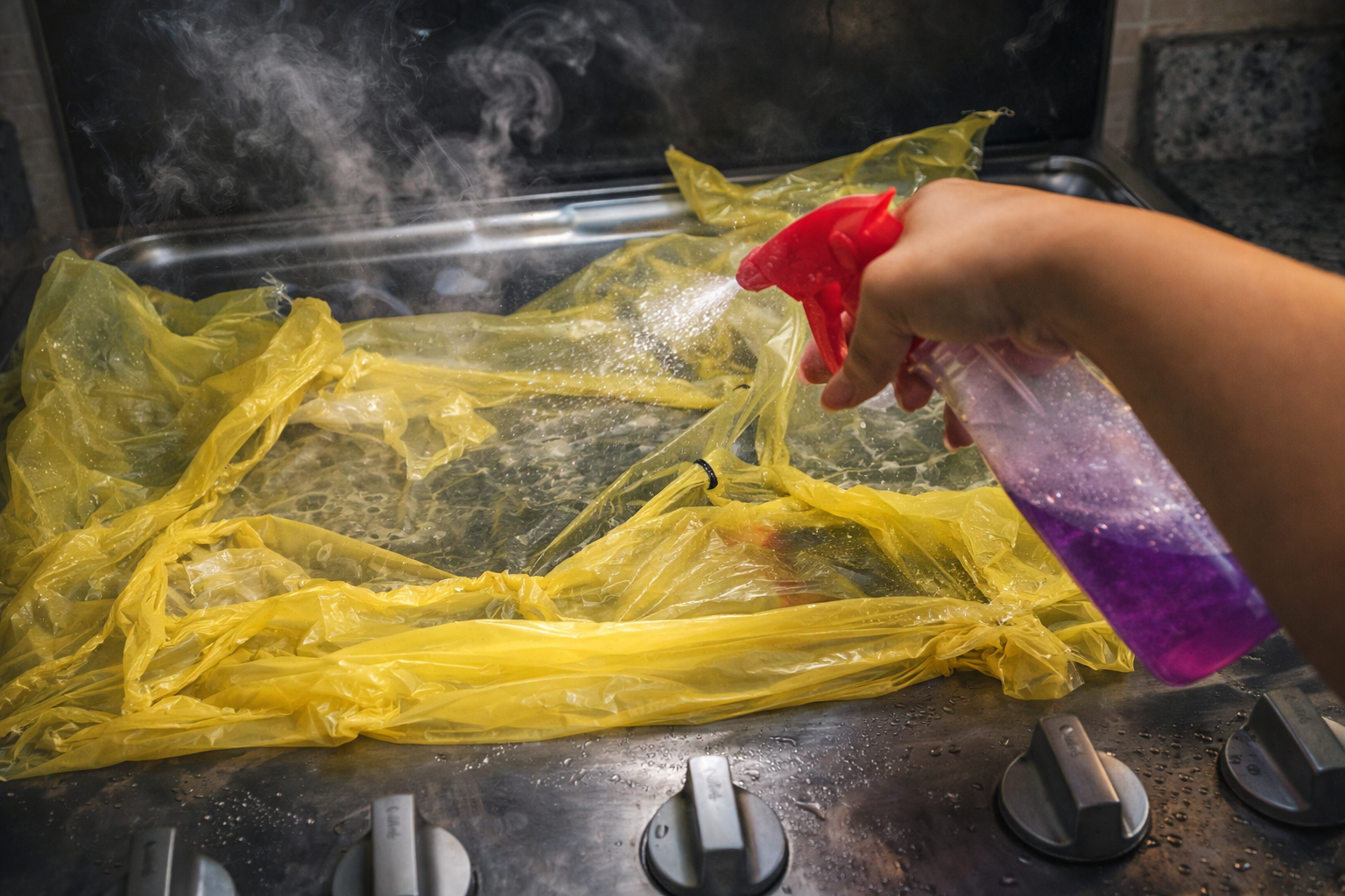 La cocina queda como nueva con la técnica del paquete: sin grasa