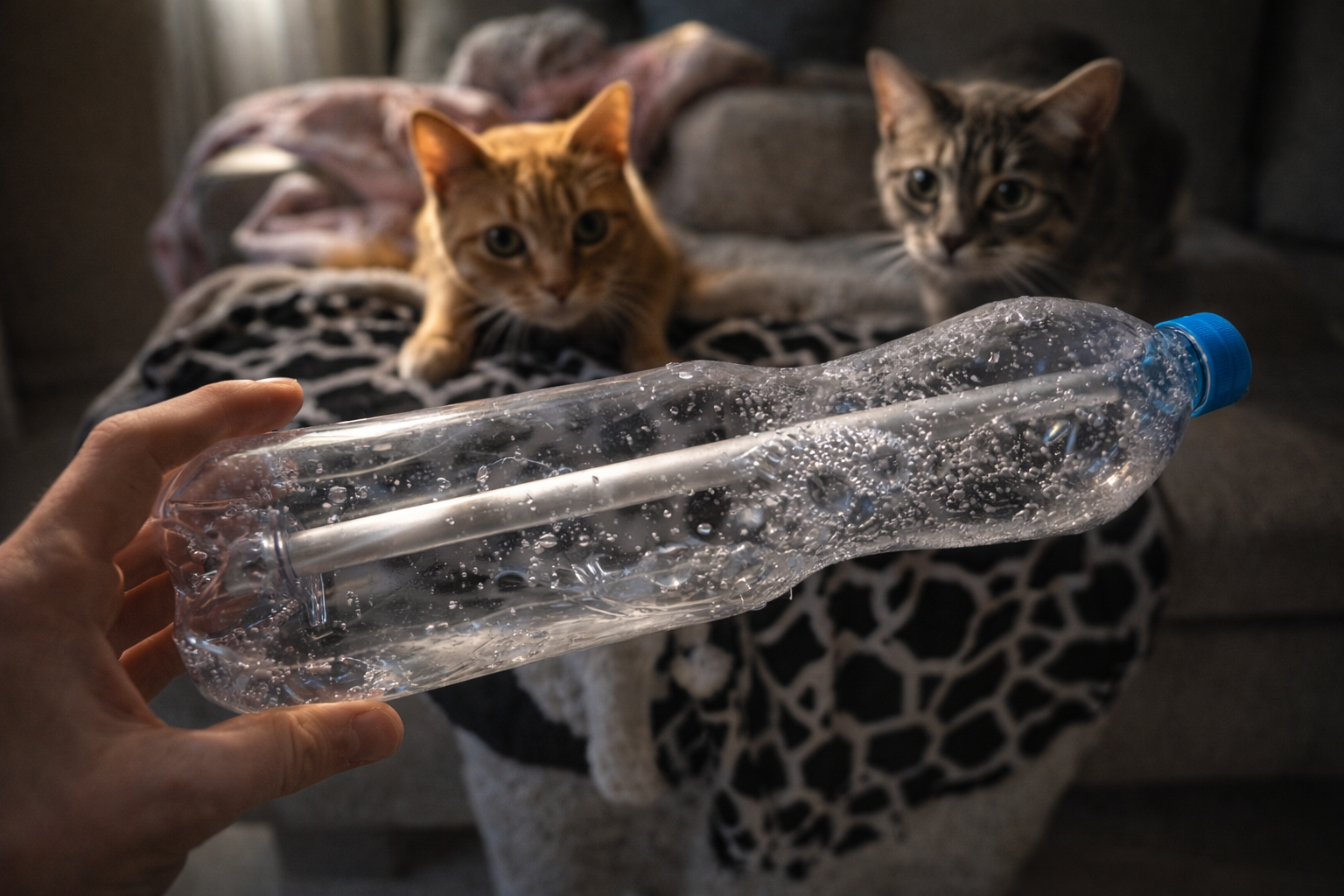 La ropa colgada seca rápido con el truco de la botella