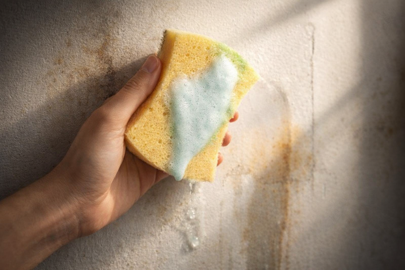Las paredes amarillentas de las casas recuperan su blancura sin necesidad de blanquear con este ingrediente