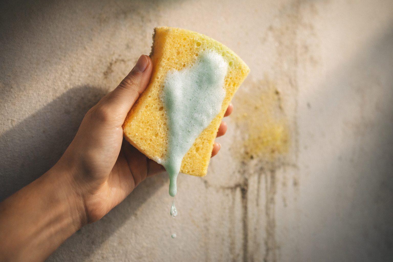 Las paredes amarillentas de las casas vuelven a ser blancas sin usar lejía gracias a este ingrediente