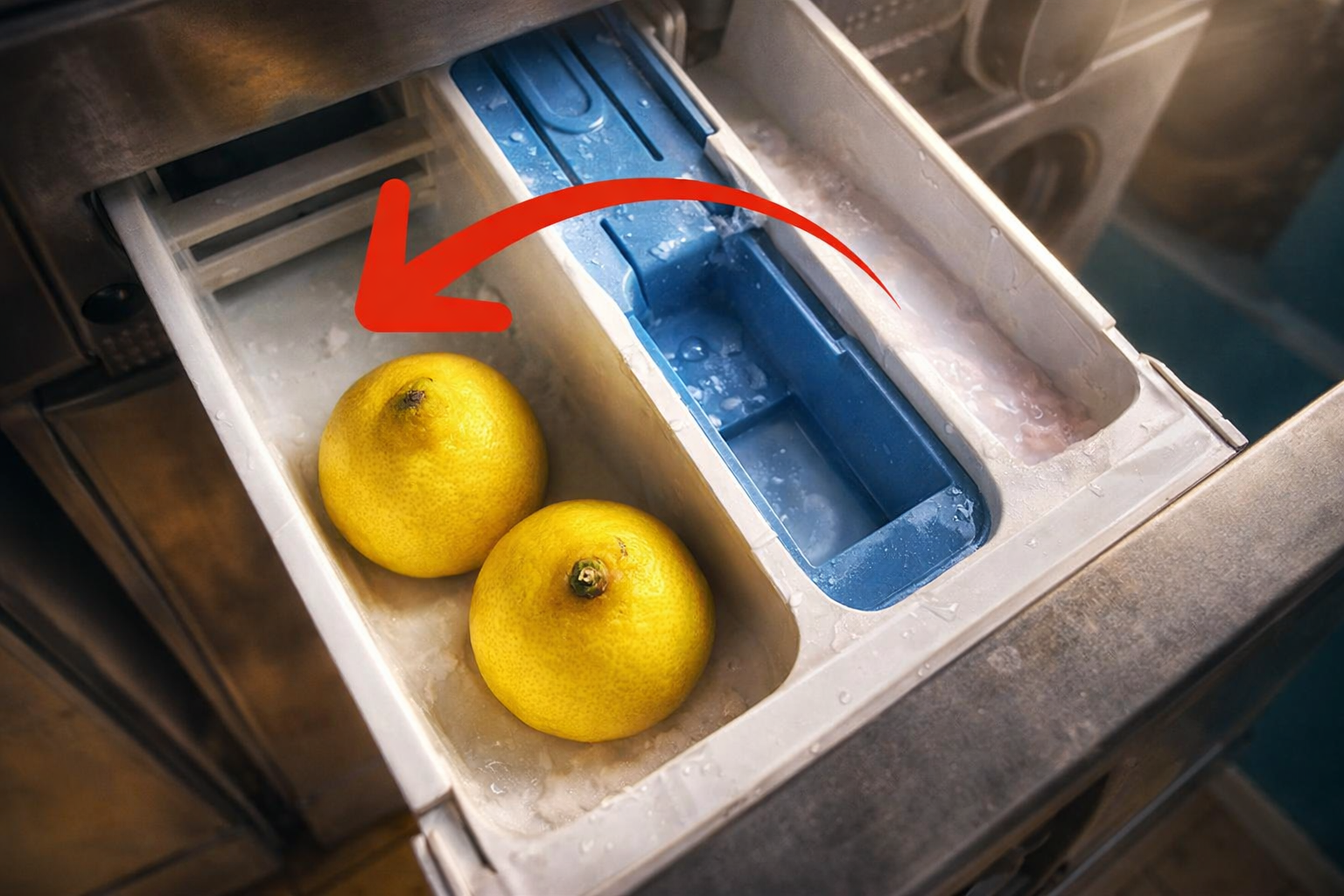 Lavadora: el truco ingenioso de las lavanderías de poner dos limones en el compartimento