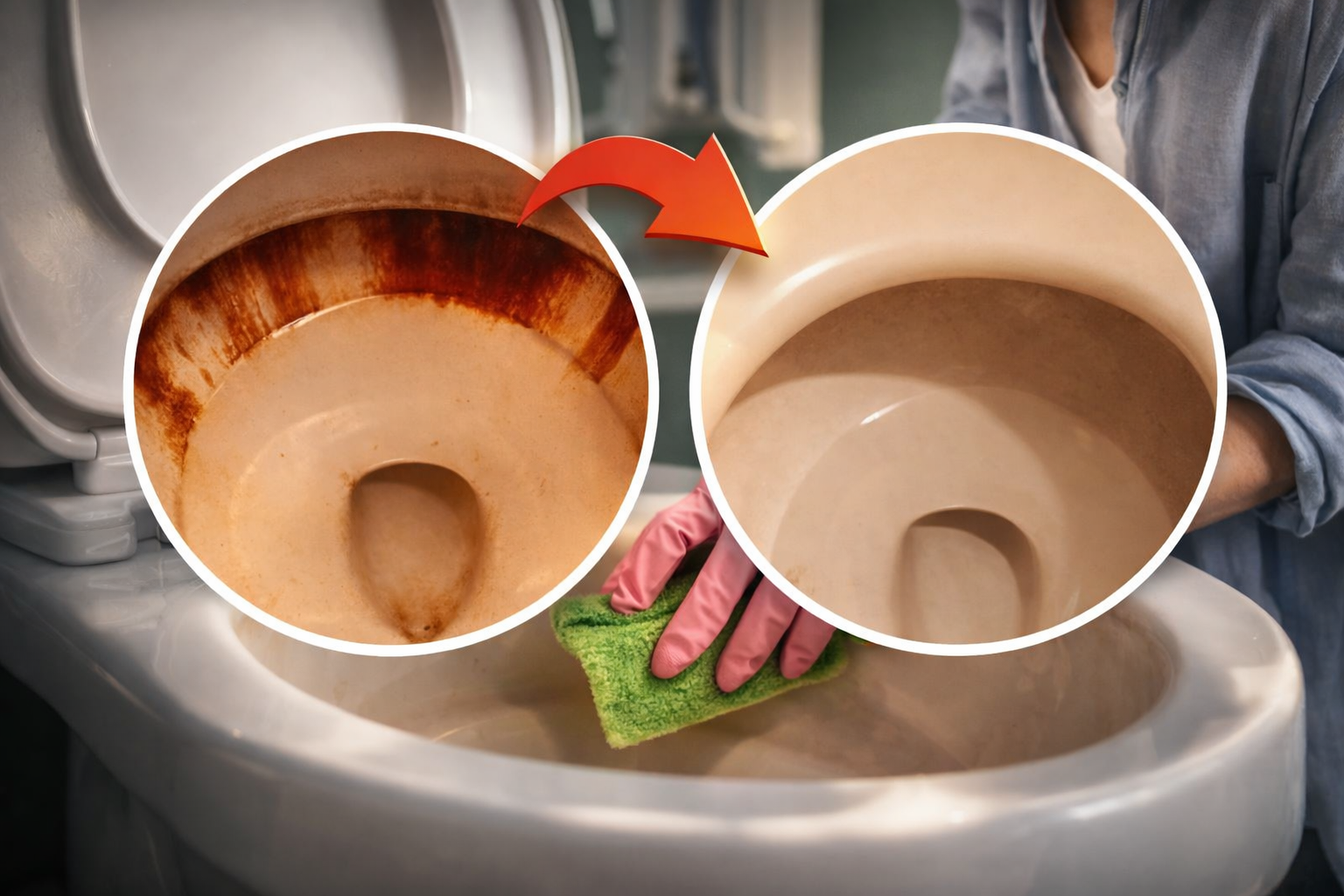 Manchas de óxido en el inodoro: cómo eliminarlas rápida y definitivamente