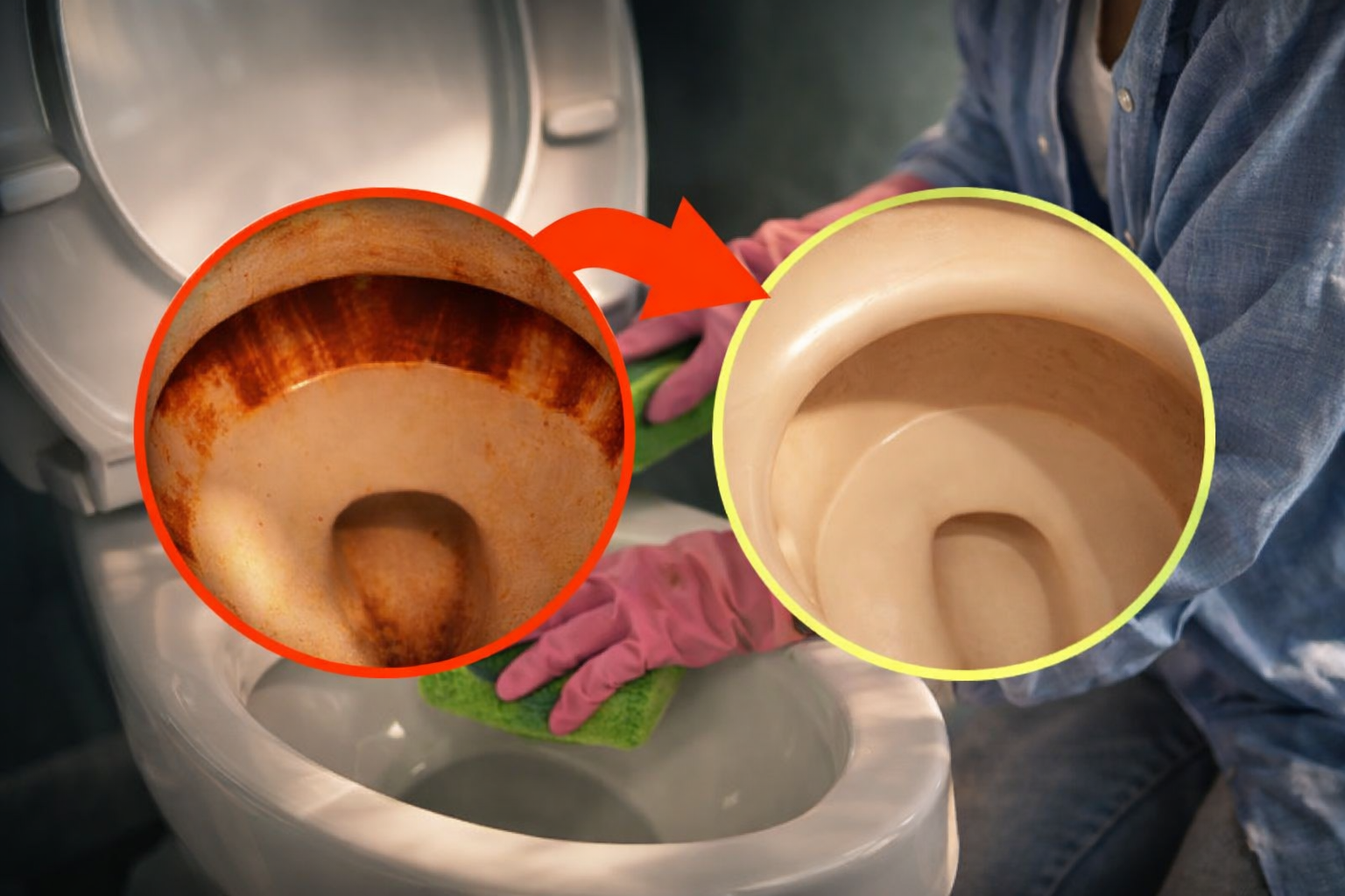Manchas de óxido en el inodoro: cómo eliminarlas rápida y definitivamente