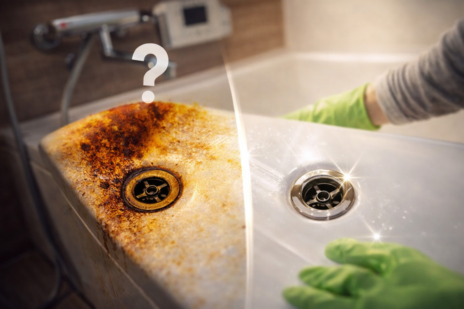 Manchas de óxido en la bañera o el inodoro: elimínalas así para sanitarios impecables