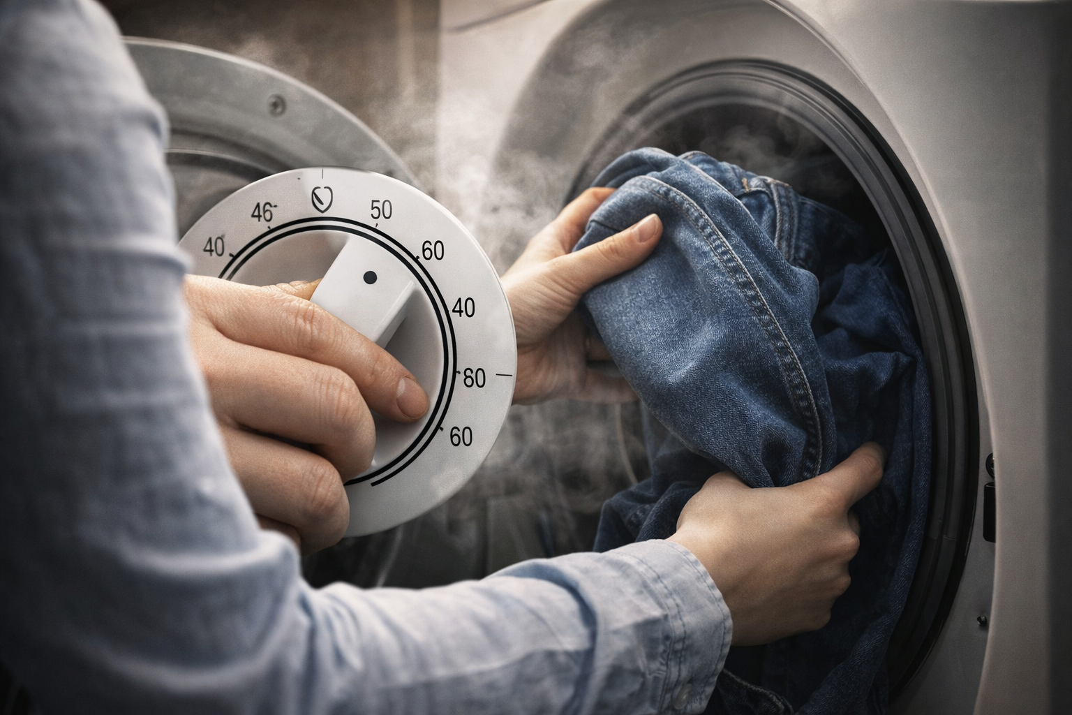 Nunca laves tu vaquero a 30 grados en la lavadora: esto es lo que le pasa al tejido