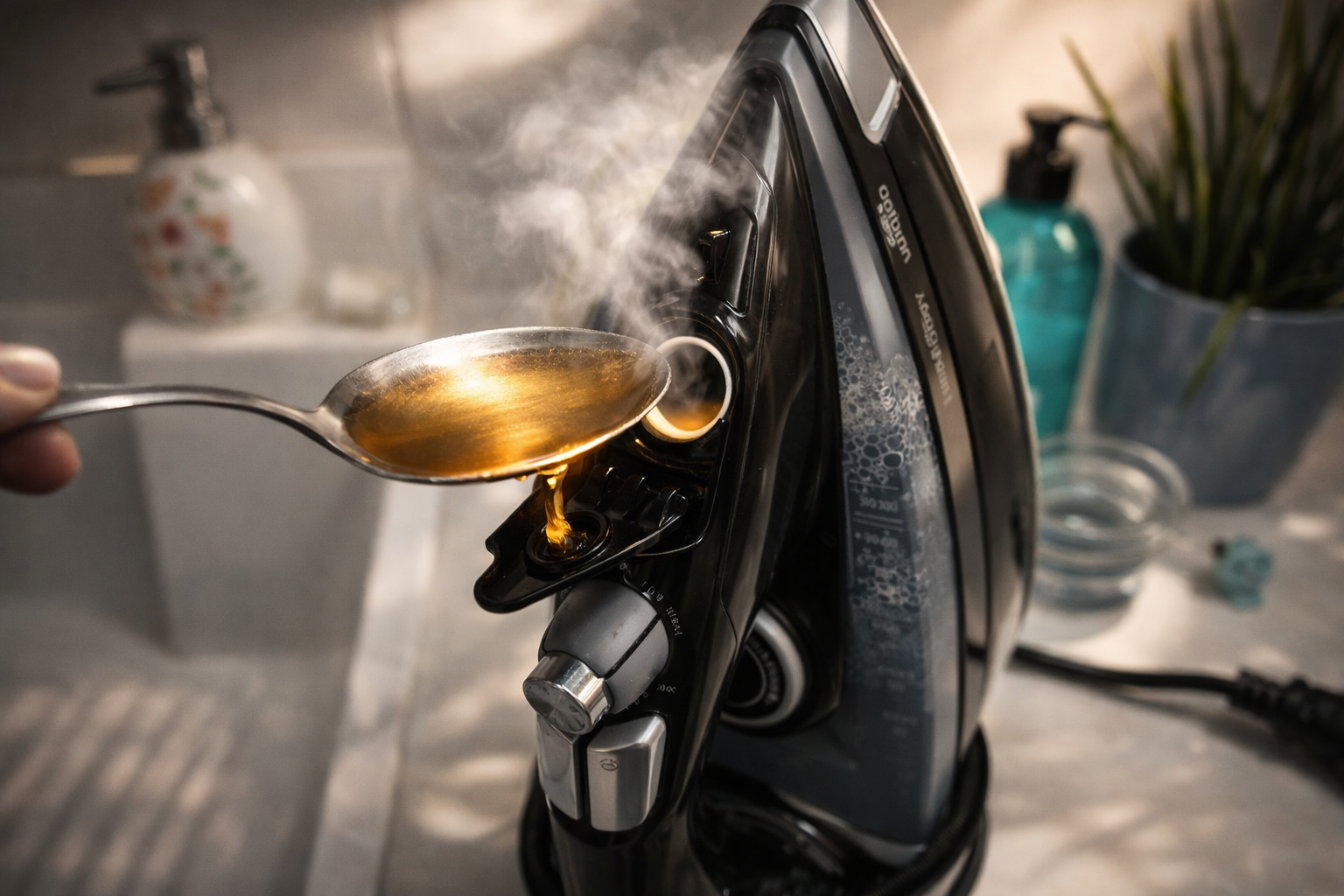 Planche a vapor con una gota antes de empezar: reduce a la mitad tu factura