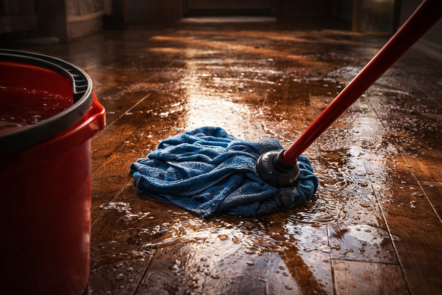 Pon una gota en la fregona y el suelo de la casa brillará toda la semana