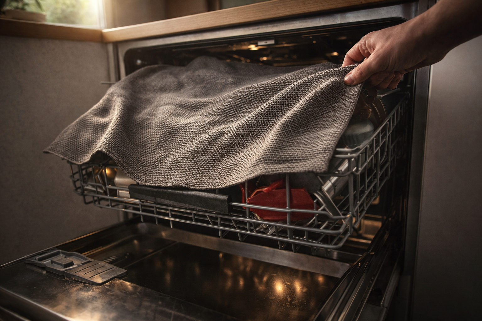 Por qué es práctico colocar un paño en el lavavajillas