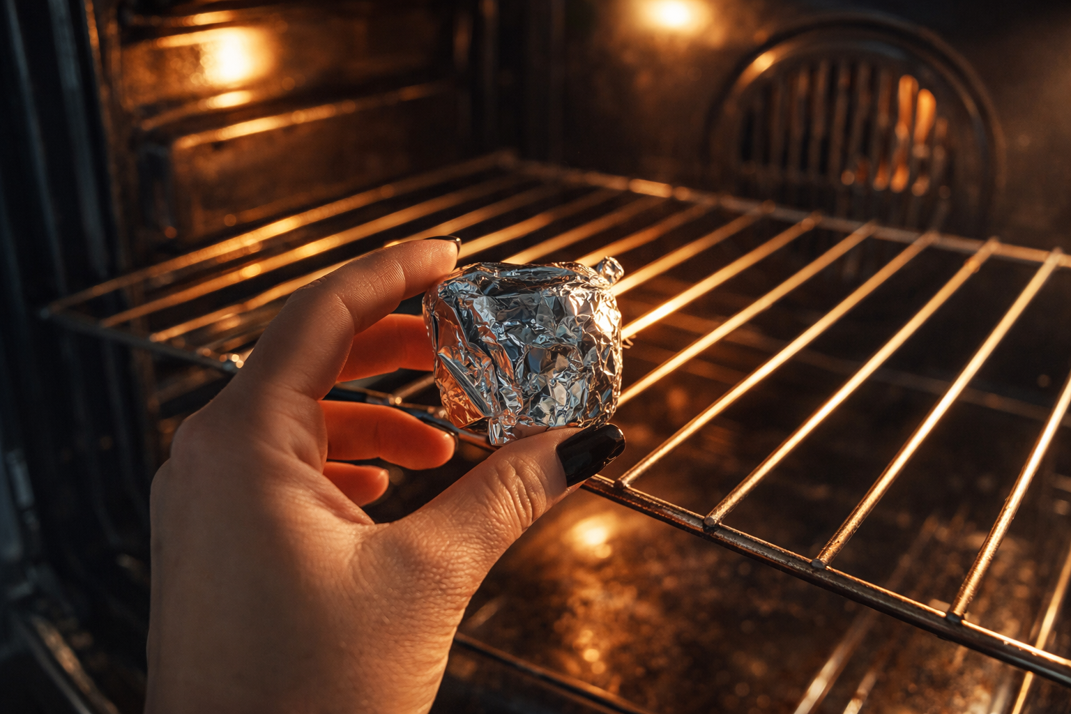 Por qué poner una bola de papel aluminio en el horno: solución a un problema frecuente