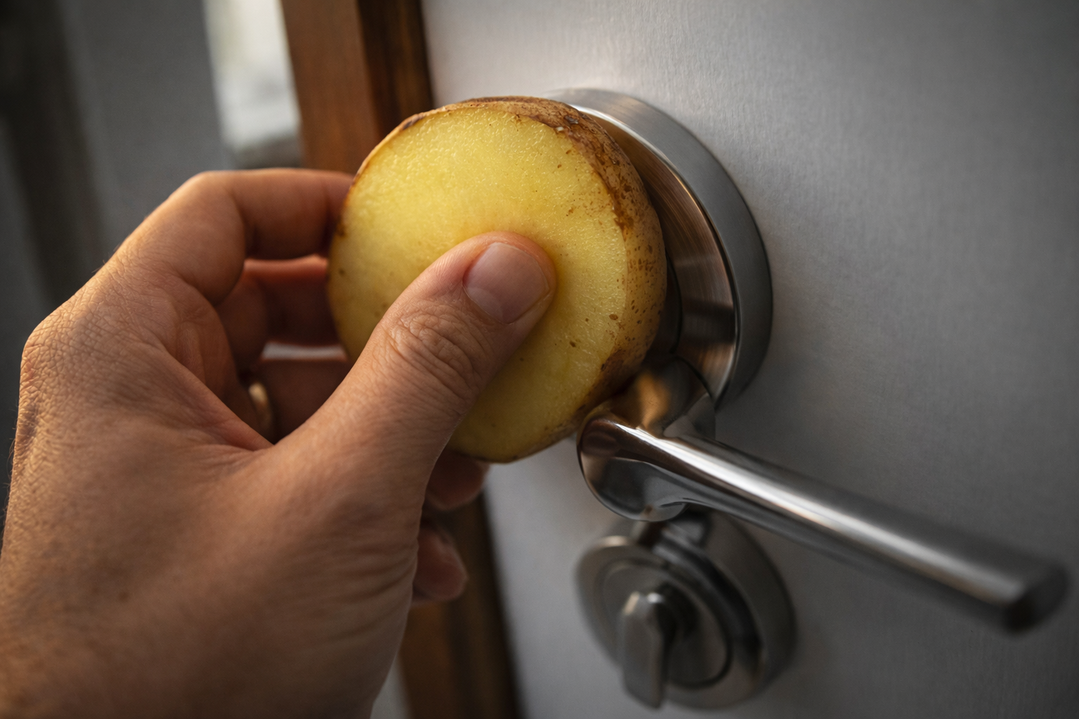 Por qué tantas personas frotan una papa en la puerta de su casa: el motivo sorprendente