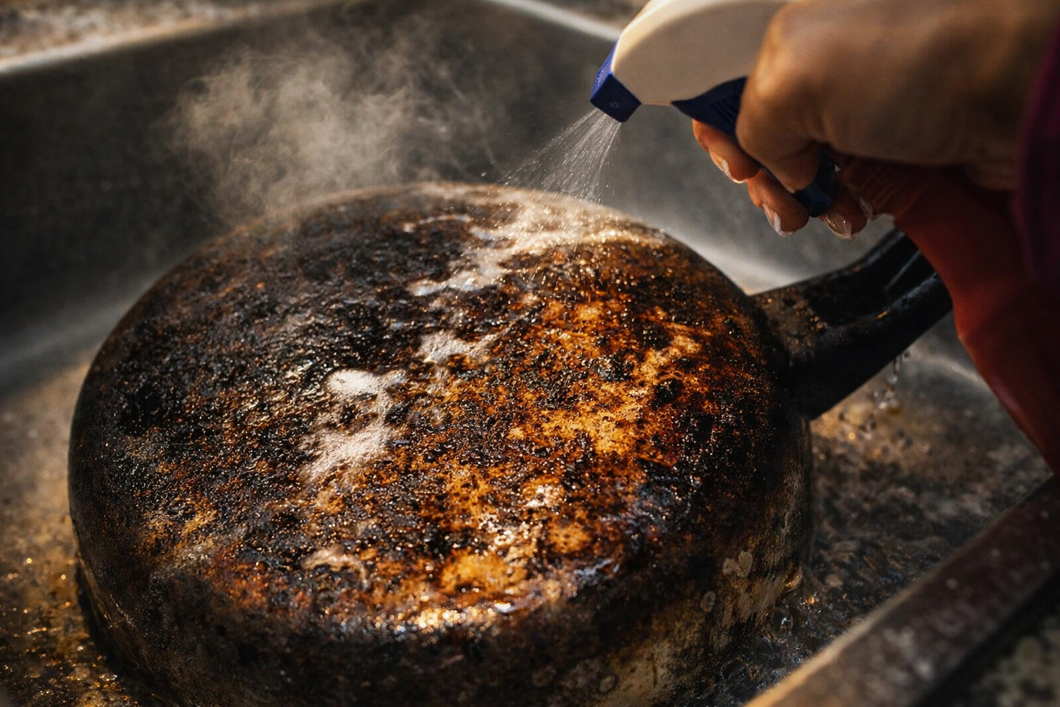Solo esta mezcla natural hará que cualquier sartén y olla brillen.