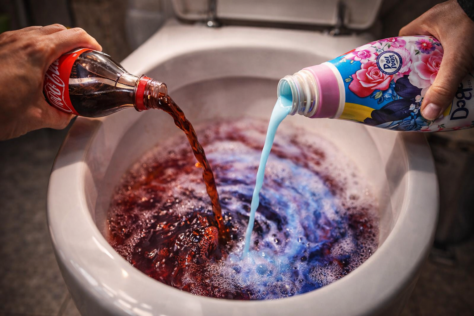 Suavizante y Coca-Cola en el inodoro: por qué deberías hacerlo una vez al mes