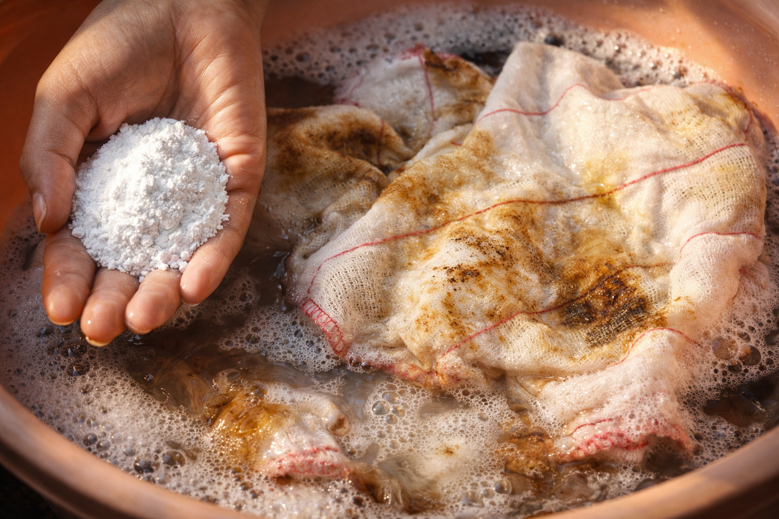 Trapos muy sucios, un poco de este producto y quedarán como nuevos