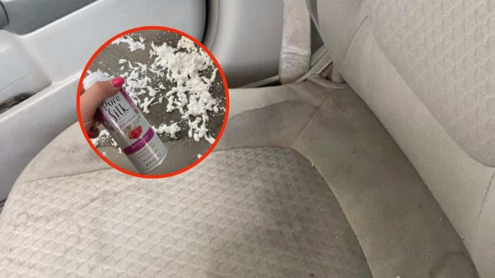 ¿Manchas persistentes en los asientos del coche? El truco del lavado de autos para eliminarlas