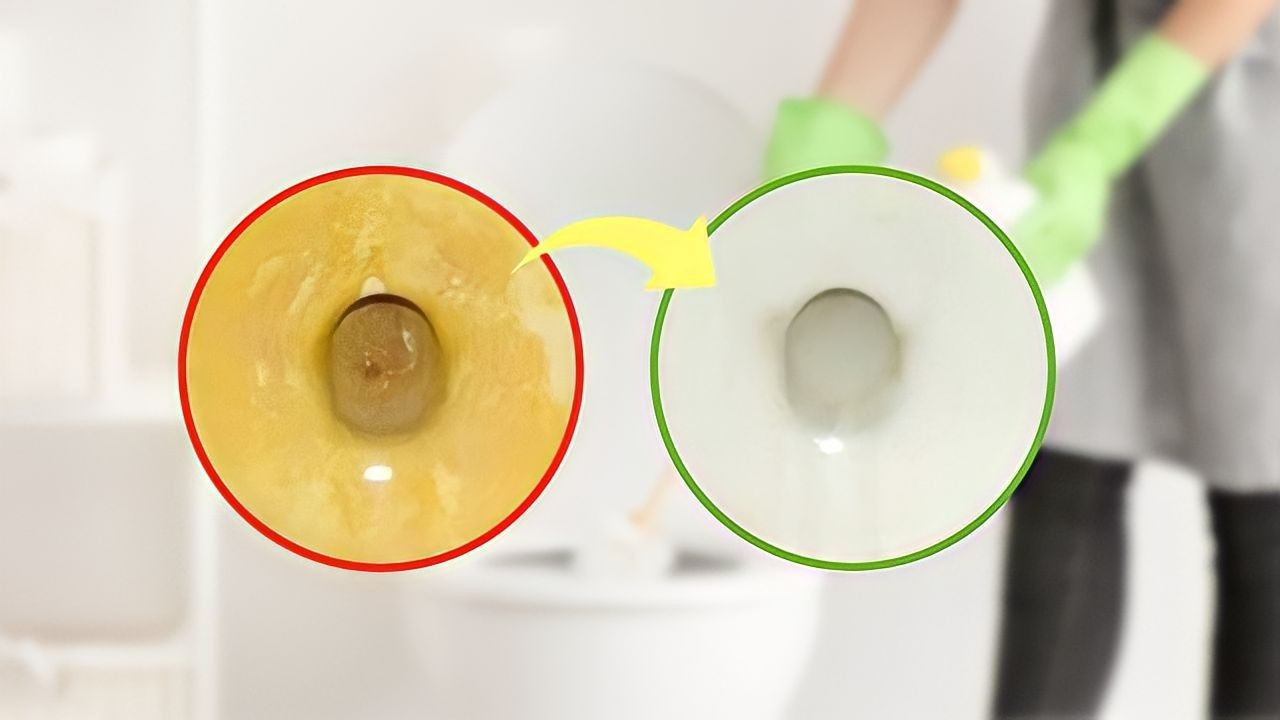 Cómo limpiar el fondo amarillo del inodoro en 1 paso: lo hará brillar de nuevo