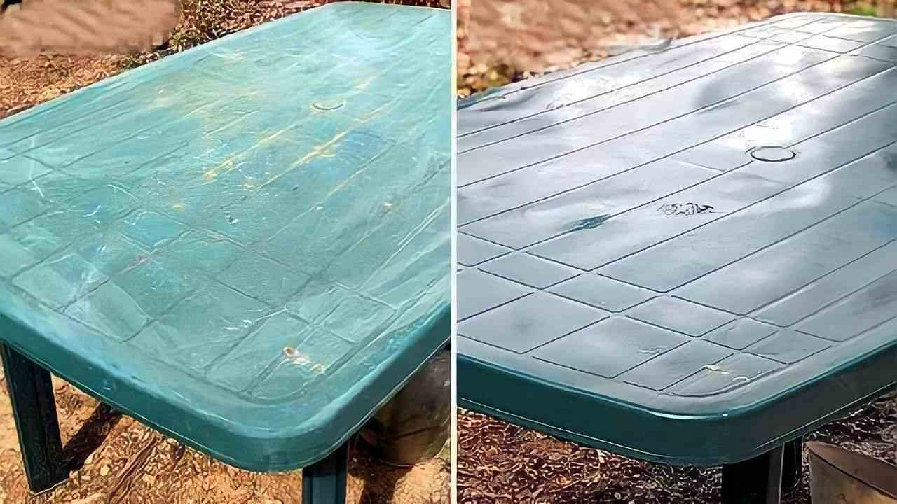 Mesa de jardín de plástico, cómo limpiarla para devolverle su brillo