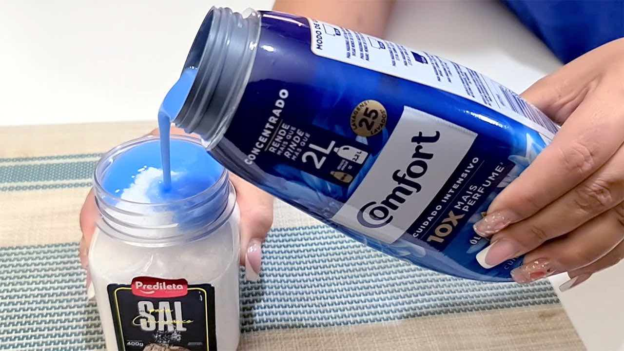 Sal gruesa y suavizante, si los mezclas, resulta algo único e inesperado