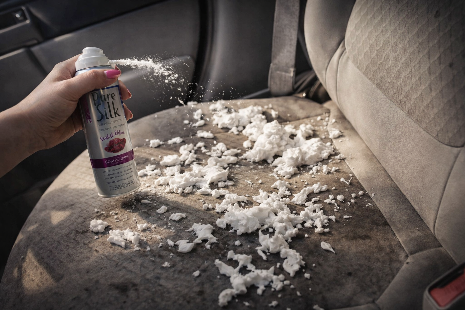 ¿Manchas difíciles en los asientos del coche? El truco del lavado para eliminarlas