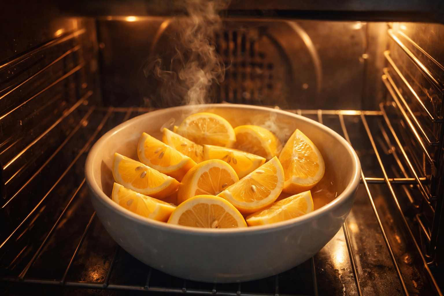 ¿Por qué colocar un bol con limón dentro del horno?