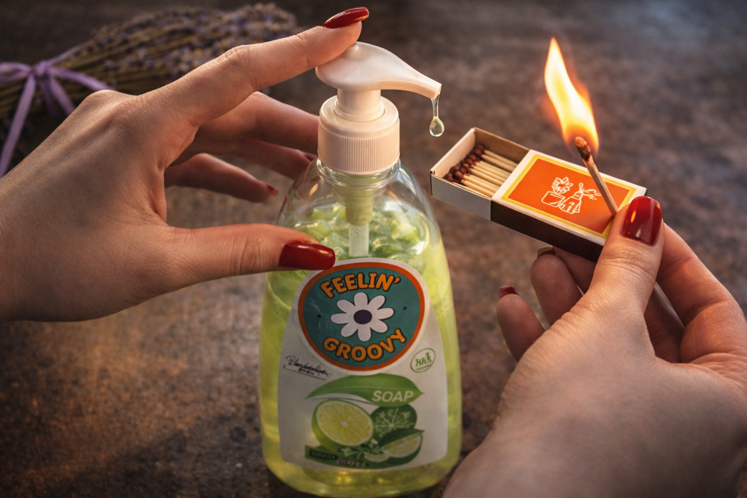 ¿Quieres un consejo práctico? Vierte líquido en una caja de cerillas y me lo agradecerás después.