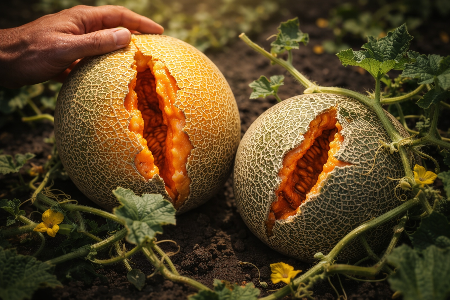 Así se cultivan los melones a partir de semillas comunes