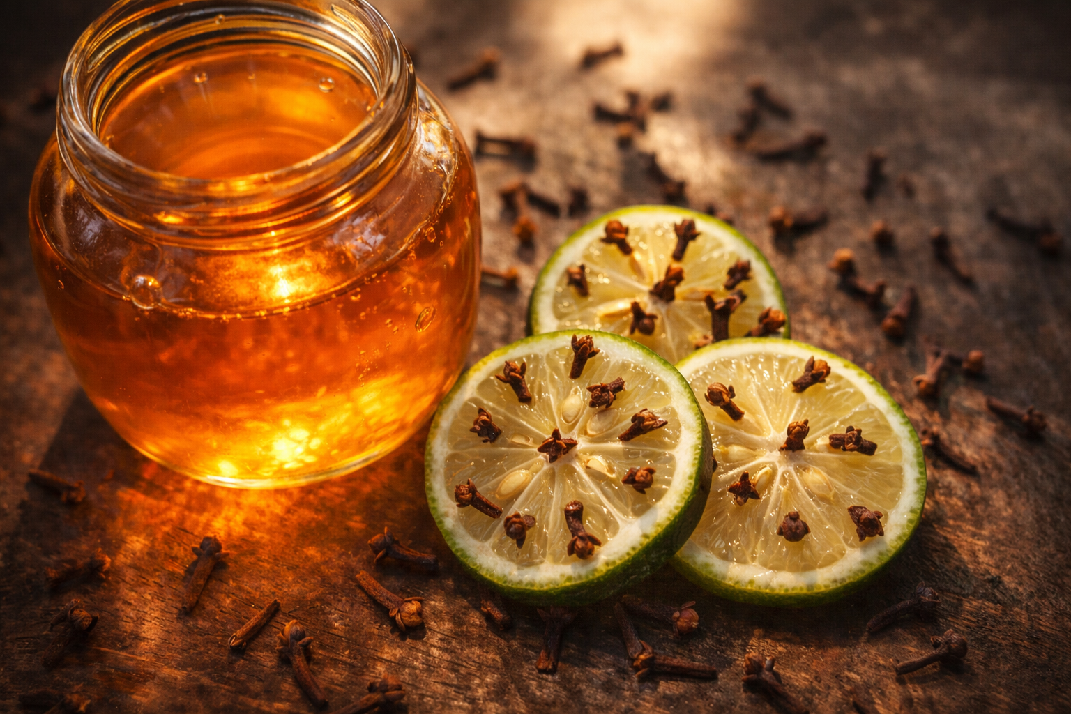 Clava algunos clavos de olor en un limón y descubre qué pasa.
