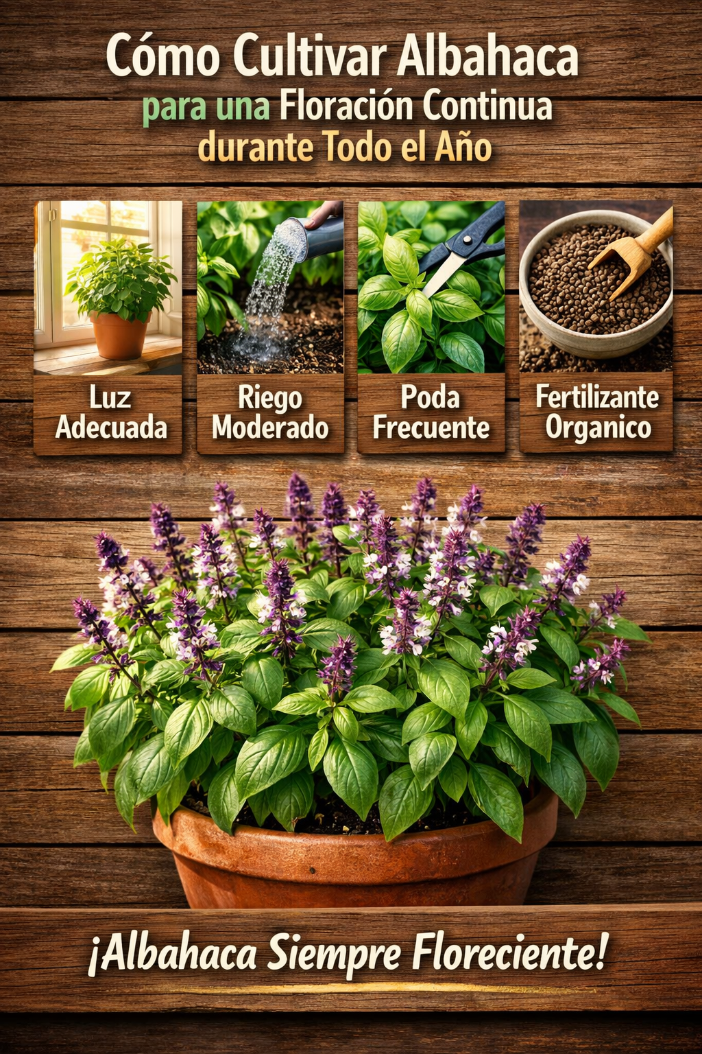 Cómo Cultivar Albahaca para una Floración Continua durante Todo el Año