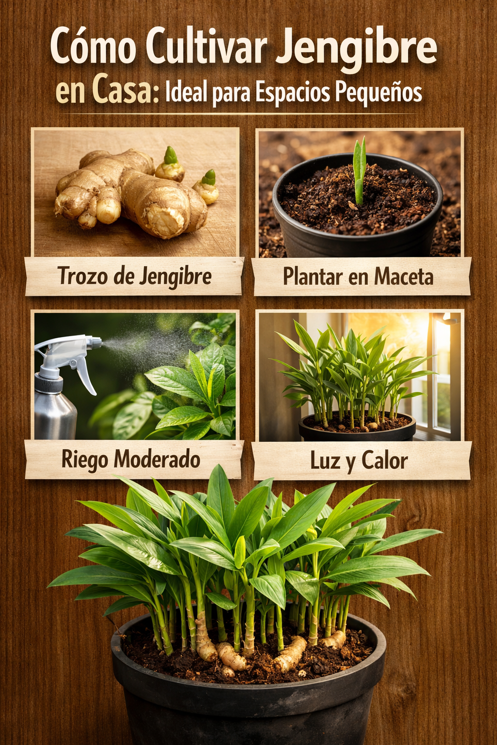 Cómo Cultivar Jengibre en Casa: Ideal para Espacios Pequeños