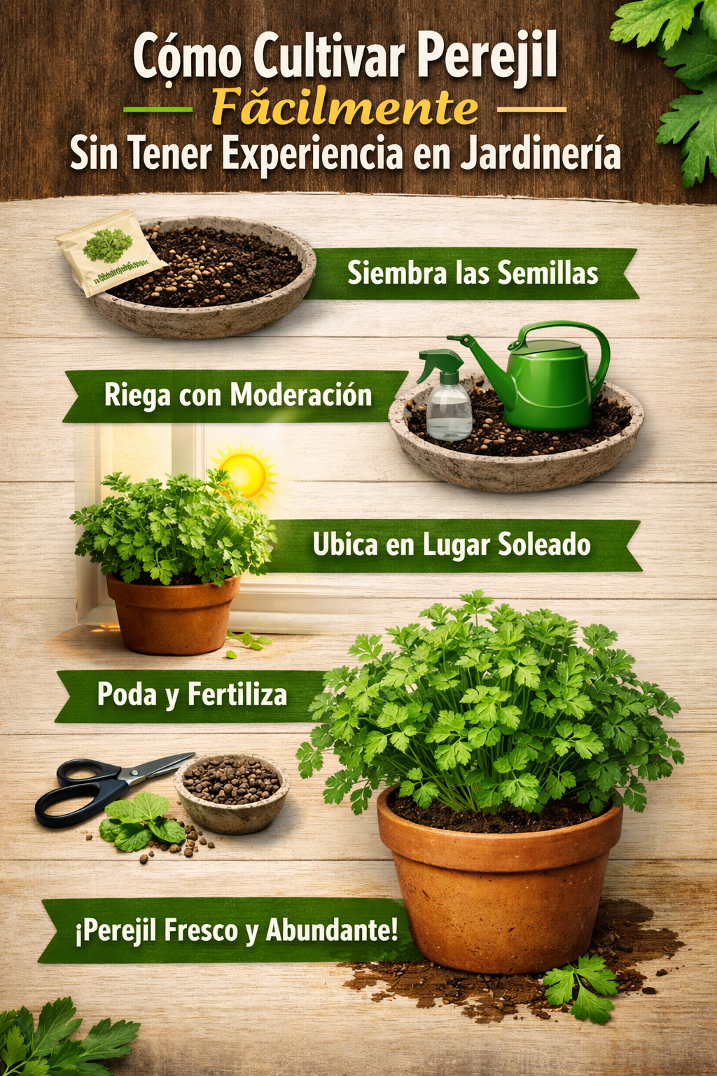 Cómo Cultivar Perejil Fácilmente Sin Tener Experiencia en Jardinería