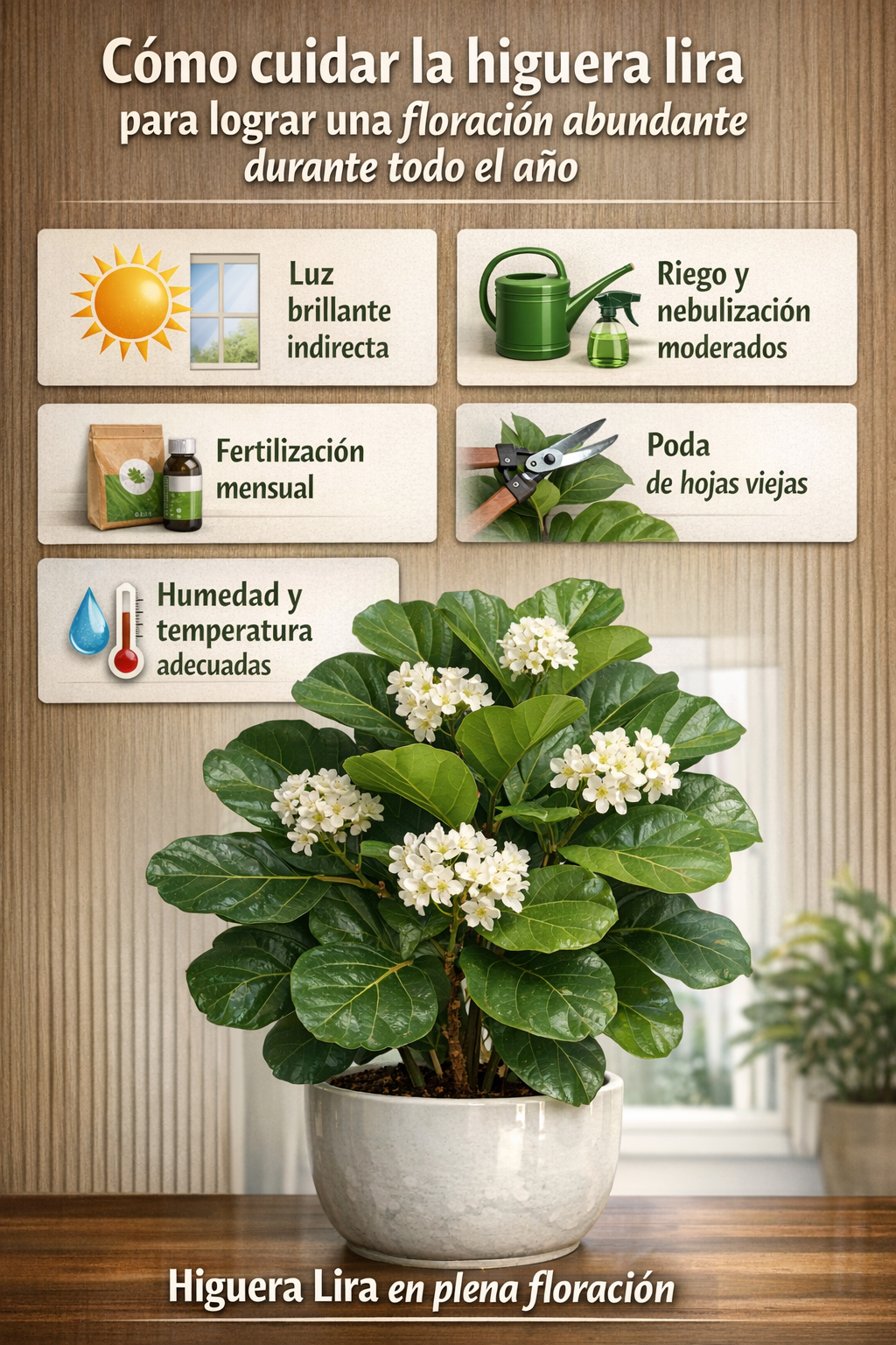 Cómo cuidar la higuera lira para lograr una floración abundante durante todo el año