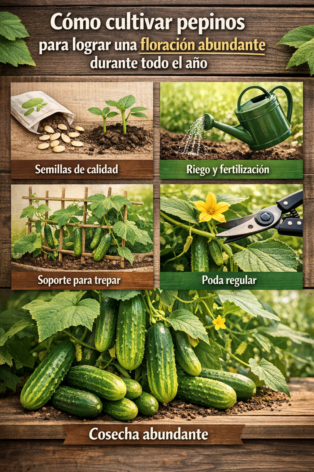 Cómo cultivar pepinos para lograr una floración abundante durante todo el año