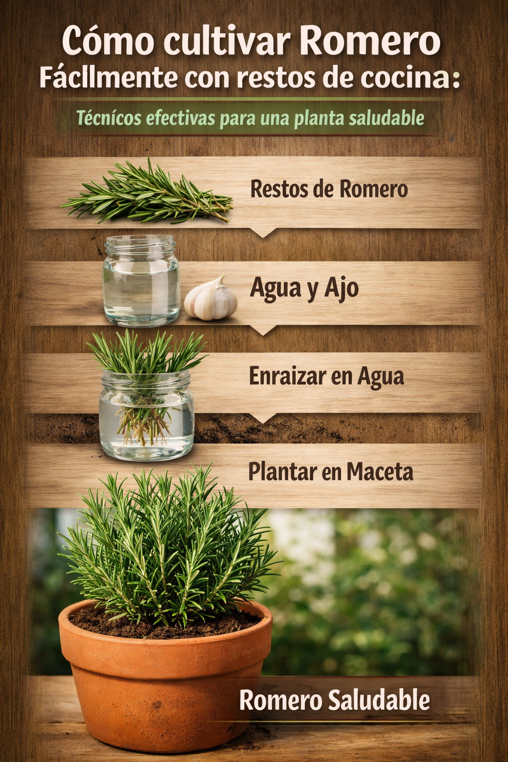 Cómo cultivar romero fácilmente con restos de cocina: técnicas efectivas para una planta saludable