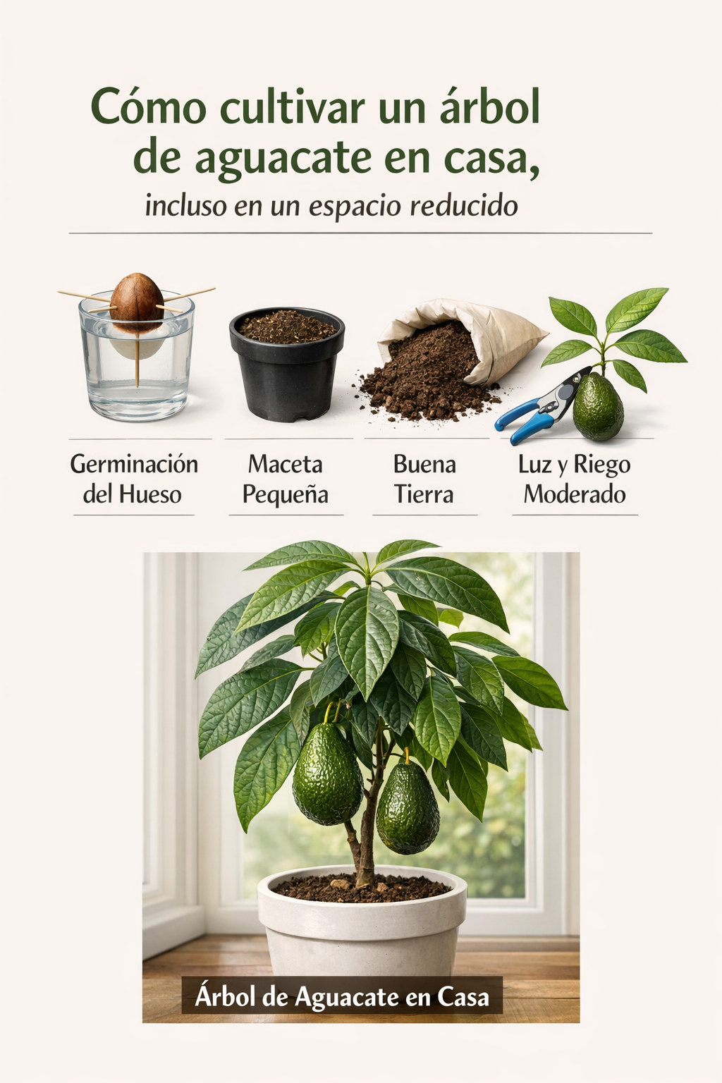 Cómo cultivar un árbol de aguacate en casa, incluso en un espacio reducido