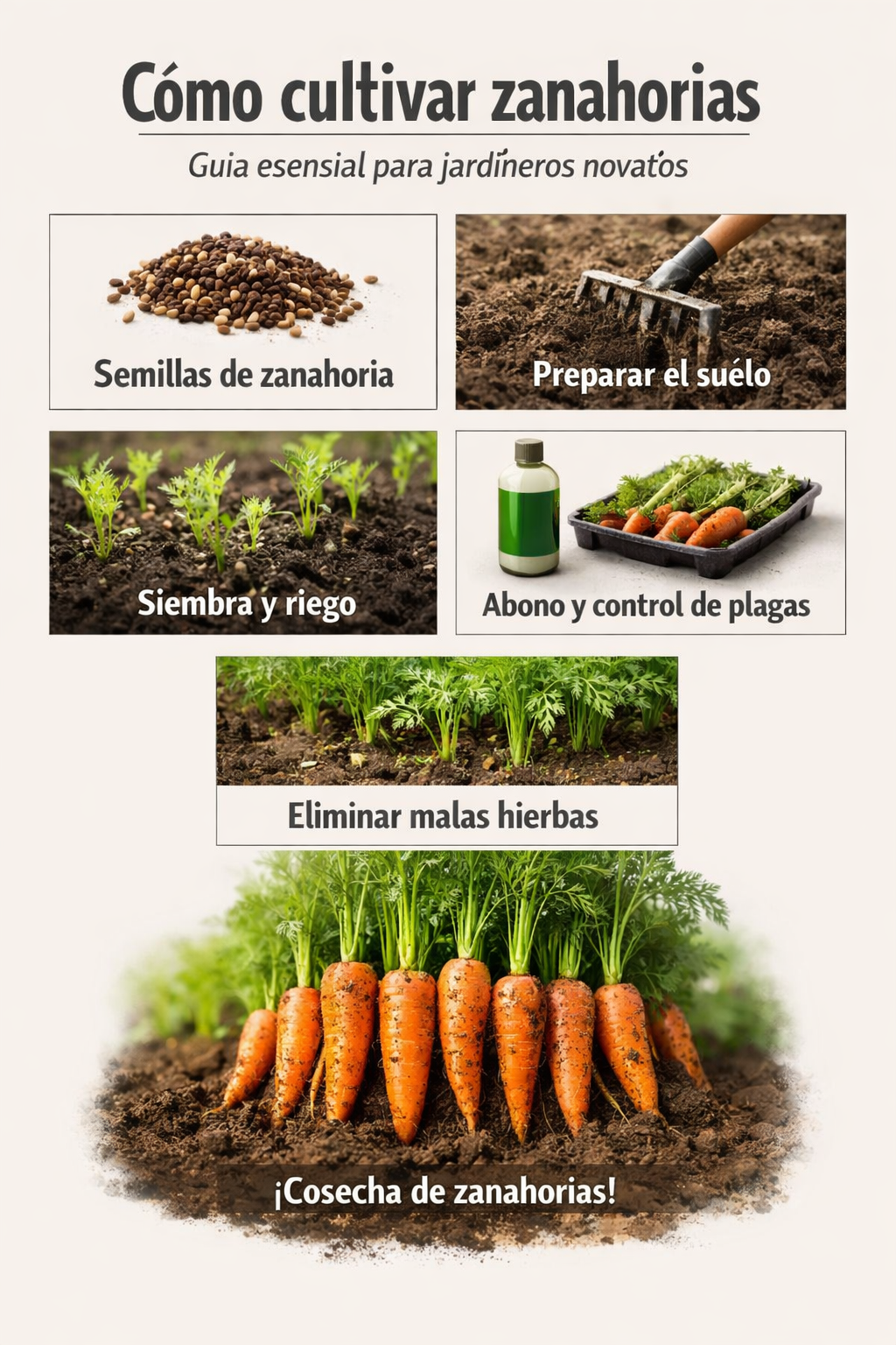 Cómo cultivar zanahorias: guía esencial para jardineros novatos