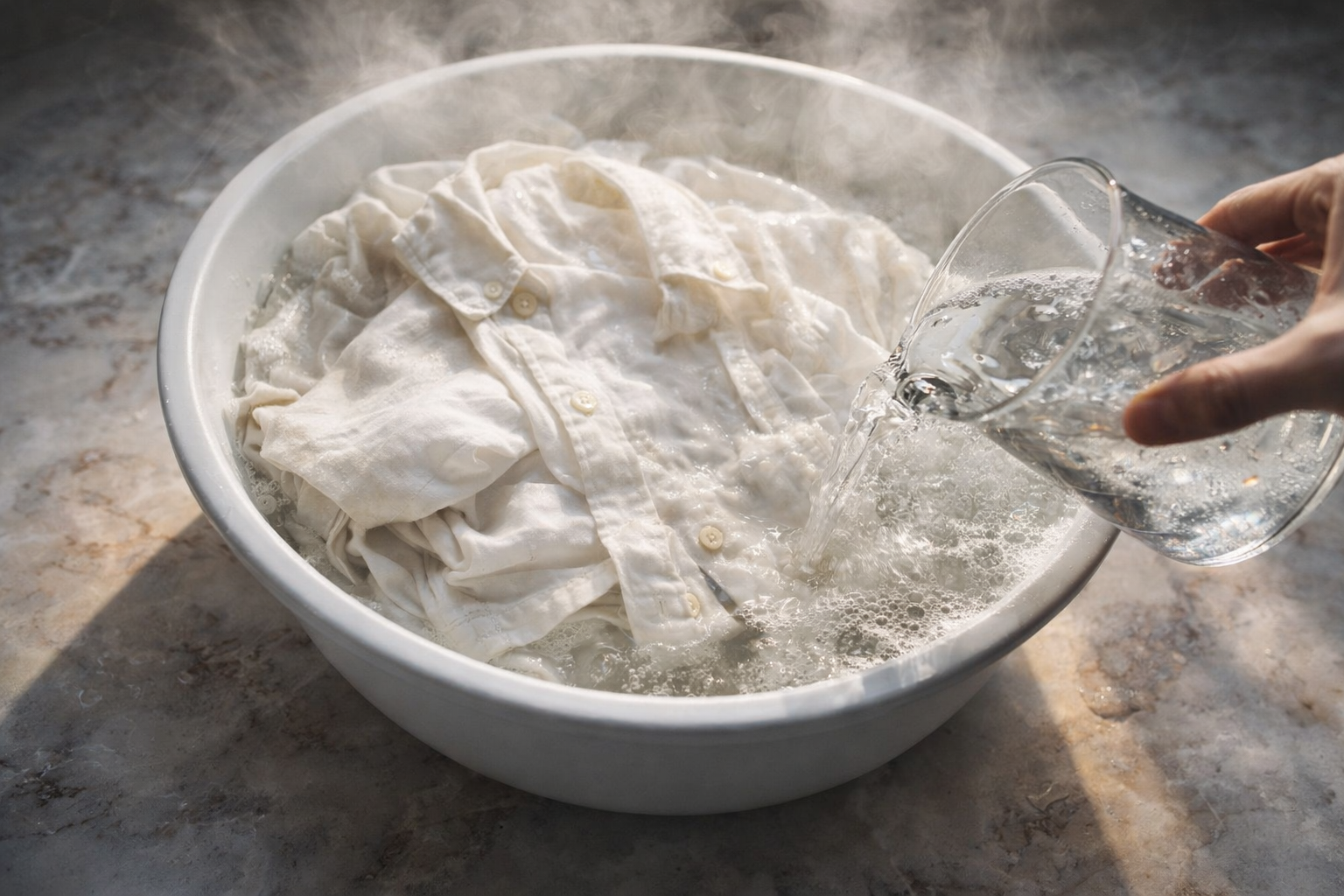 Cómo devolverle el blanco al lavado amarillento por el sol con un truco sencillo