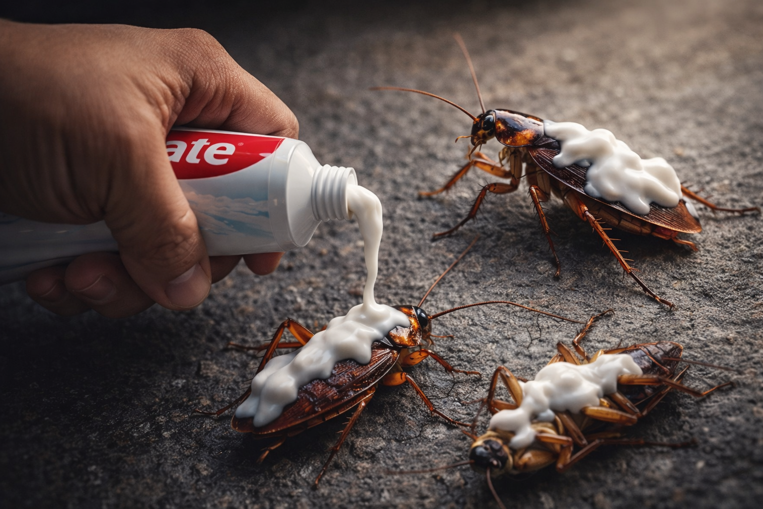 Cómo eliminar las cucarachas usando pasta dental