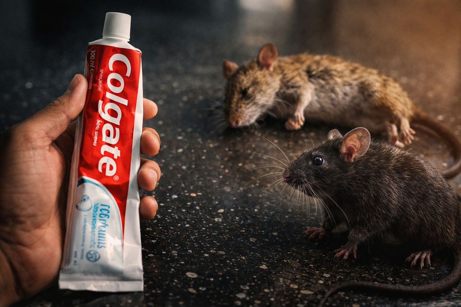 Cómo eliminar ratas y ratones usando pasta de dientes