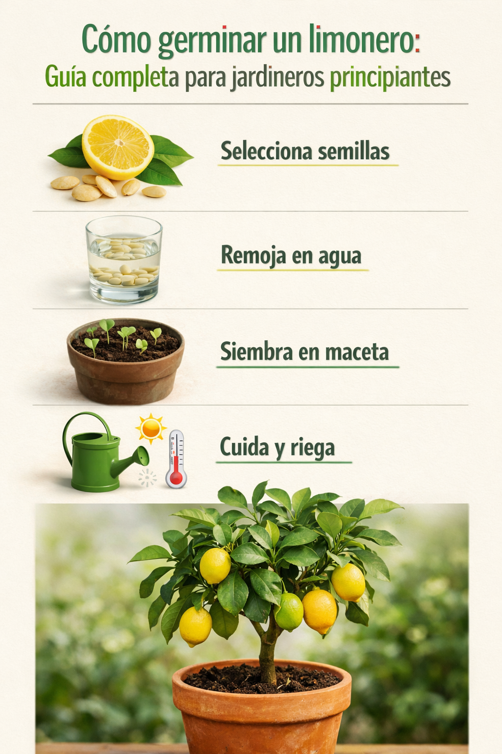 Cómo germinar un limonero: guía completa para jardineros principiantes