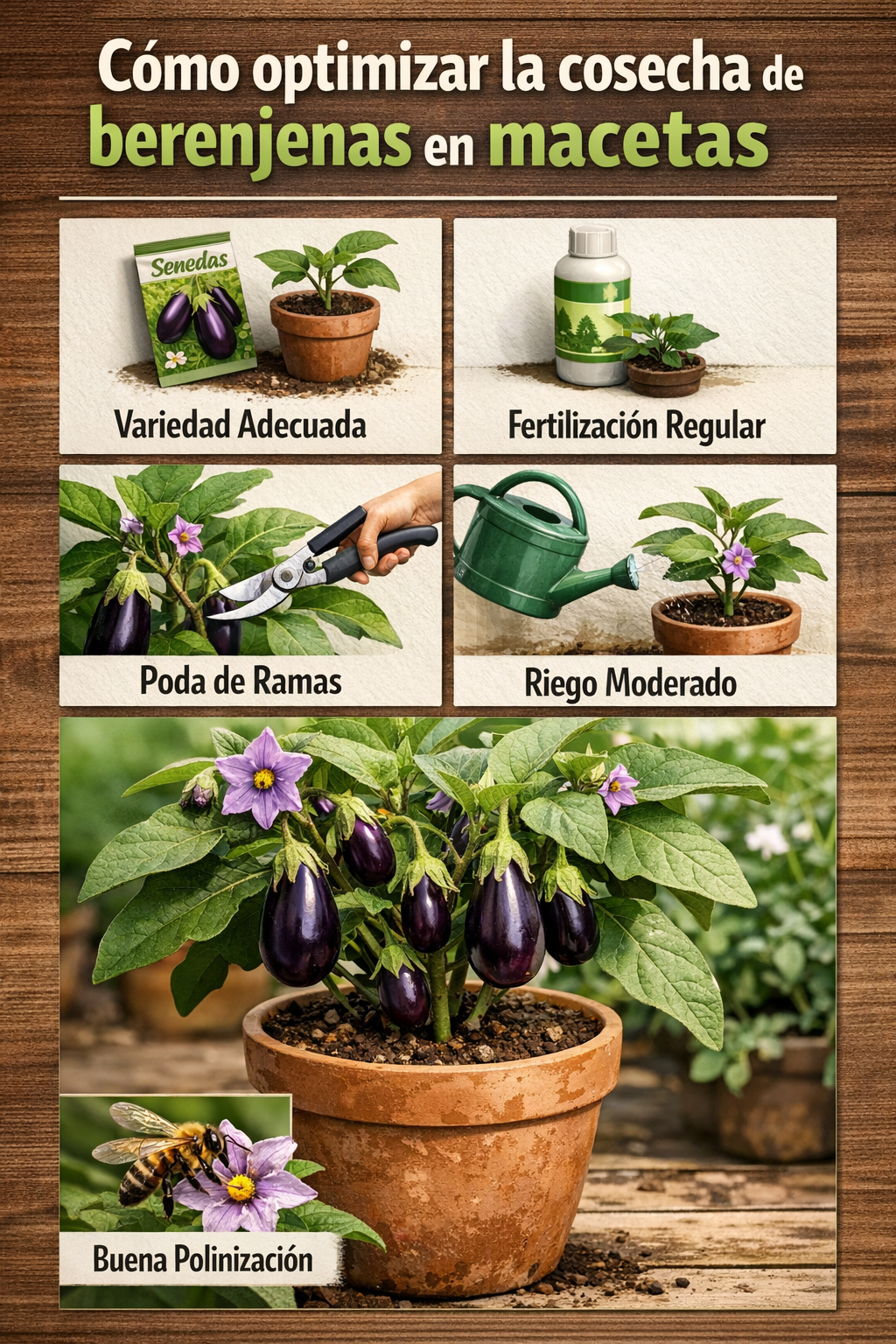 Cómo optimizar la cosecha de berenjenas en macetas
