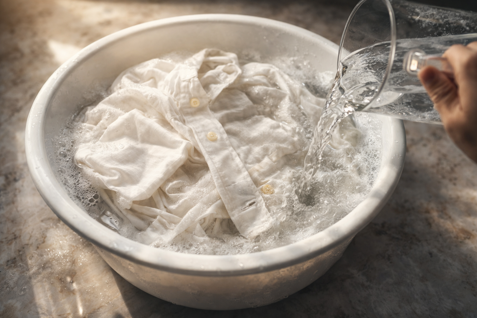 Cómo recuperar la ropa amarillenta por el sol con un truco fácil