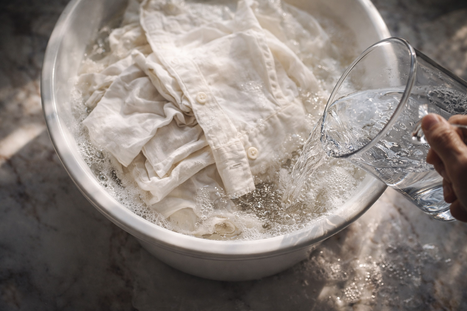 Cómo recuperar la ropa amarillenta por el sol con un truco sencillo