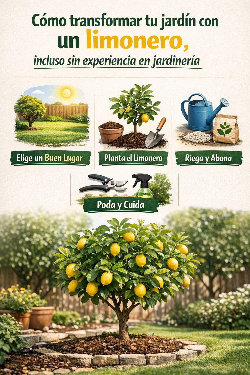 Cómo transformar tu jardín con un limonero, incluso sin experiencia en jardinería