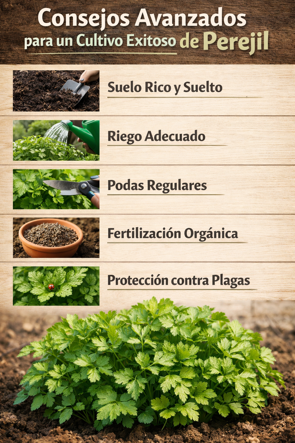 Consejos Avanzados para un Cultivo Exitoso de Perejil