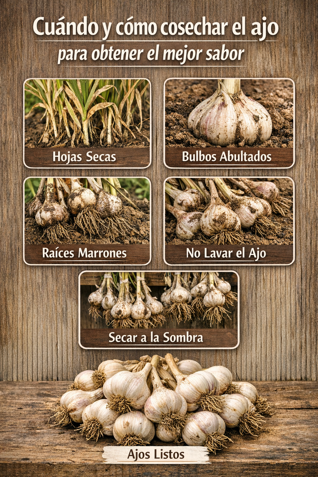 Cuándo y cómo cosechar el ajo para obtener el mejor sabor