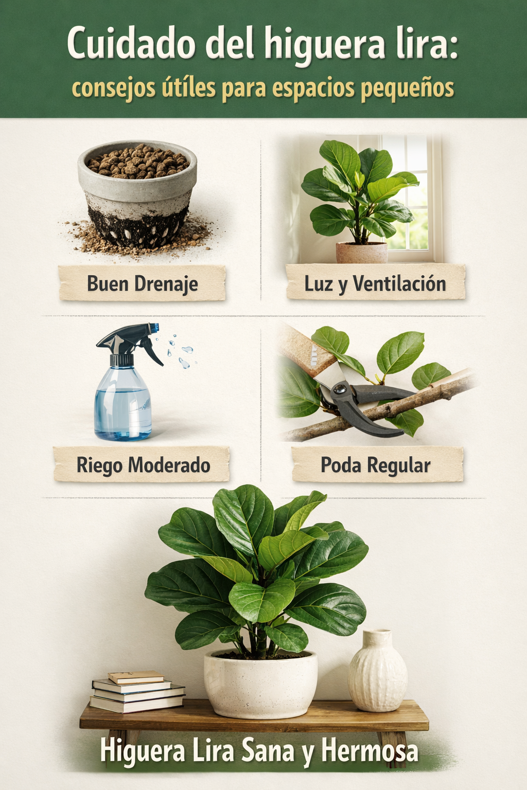 Cuidado del higuera lira: consejos útiles para espacios pequeños